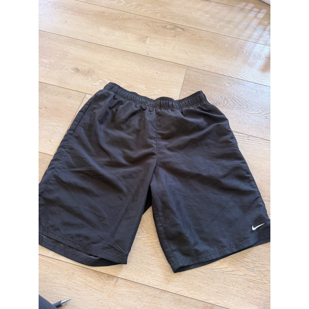Nike Athletic Shorts Mens Size Small Black Mesh Lined Pockets 9 Inch Inseam 384